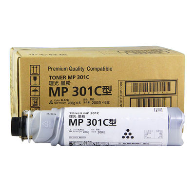 Cartouche de toner Ricoh compatible modèle MP301 couleur noire, rendement 8K pages, certifié ISO SGS, convient pour imprimante Ricoh Aficio MP301