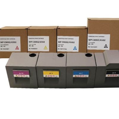 Cartouche tonique Ricoh certifiée ISO pour Ricoh MPC8002/6502 avec 29000 pages et taux de défaut de 0,7%